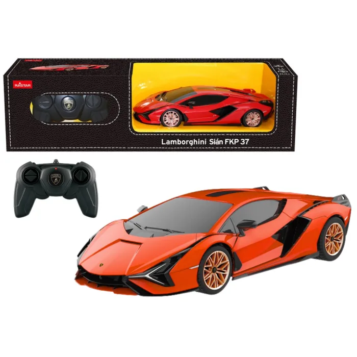 Coche RC 1:24 Lamborghini Sian Naranja