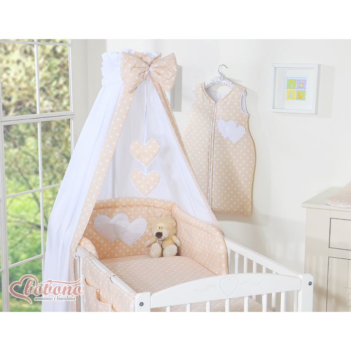 Dosel de Cuna My Sweet Baby - Canopy de Corazones Beig