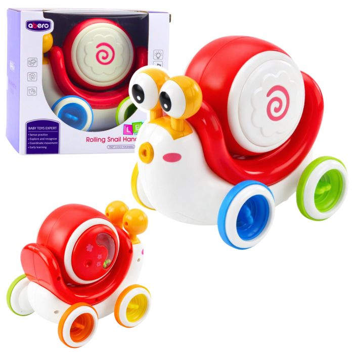 Caracol Interactivo con Tambor Musical Educativo Rojo