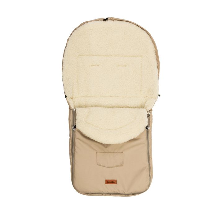 Saco de dormir para cochecito Sensillo de lana Cappuccino