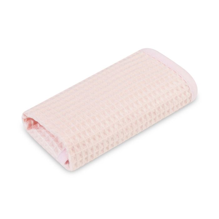 Toalla infantil de mano Sensillo waffle rosa 30x50 cm con gancho, vista extendida