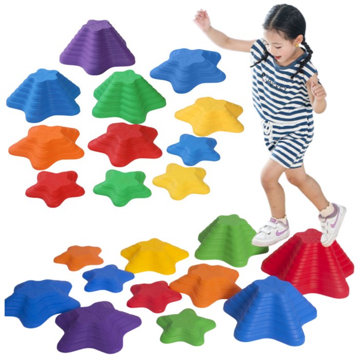 Piedras Sensoriales de Colores - 4 Tamaños