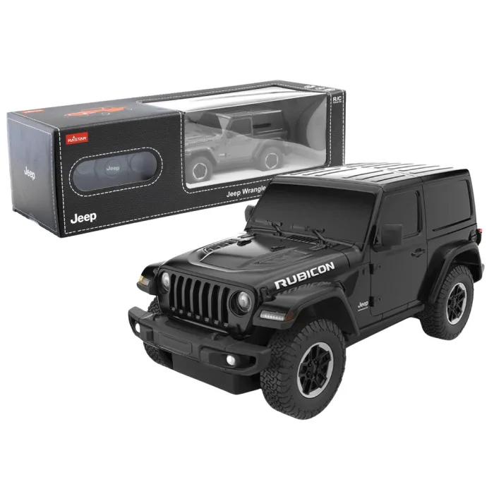 Coche RC Jeep Wrangler JL Rubicon Negro 1:24