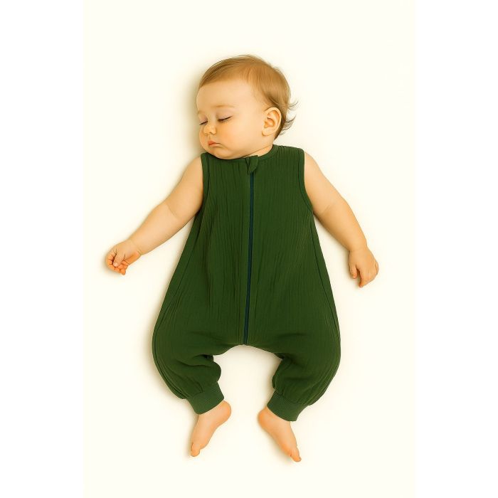Saco de dormir para bebé con piernas My Sweet Baby - Verde Bosque