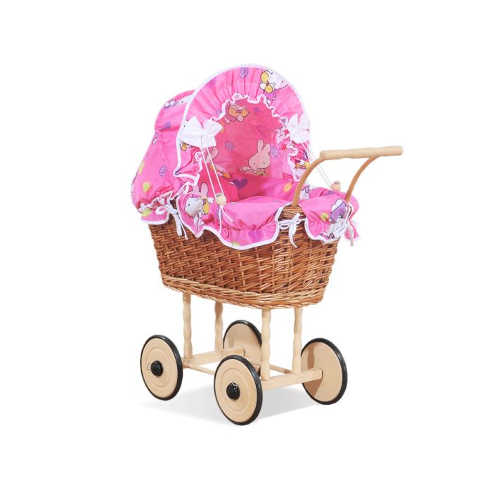 Cochecito de Muñeca My Sweet Baby con Cama y Ropa Rosa