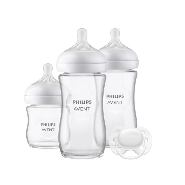 Biberones Philips Avent Natural con chupete incluido.