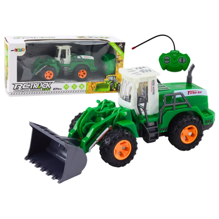 Excavadora Cargadora R/C Control Remoto Verde 1:20