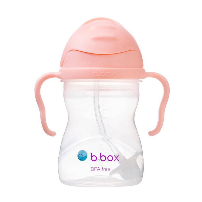 Botella B.box Tuti Frutti con popote diseñado para niños
