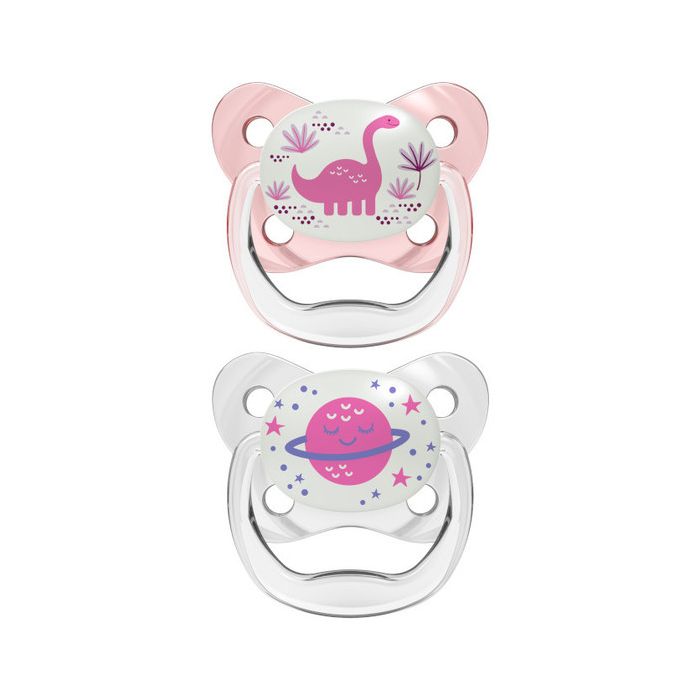 Chupete Dr brown's PreVent Glow mariposa 0-6 meses 2-Pack