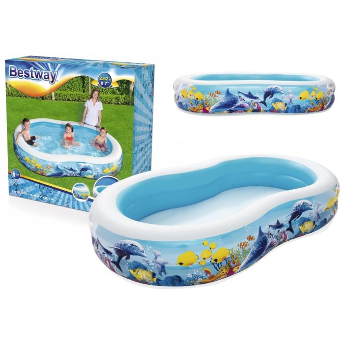 Piscina Inflable Océano 262 x 157 x 46 cm