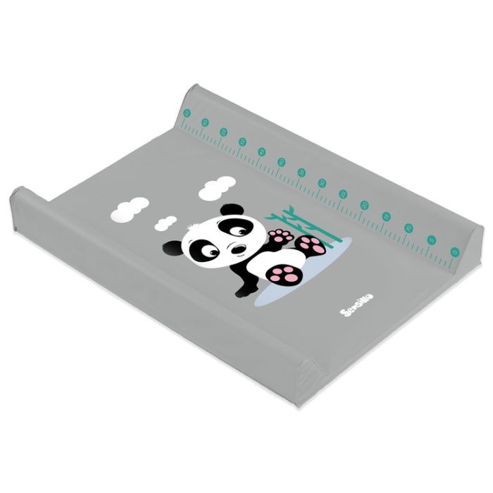 Cambiador Suave Sensillo - Panda Gris - Ideal para Bebés