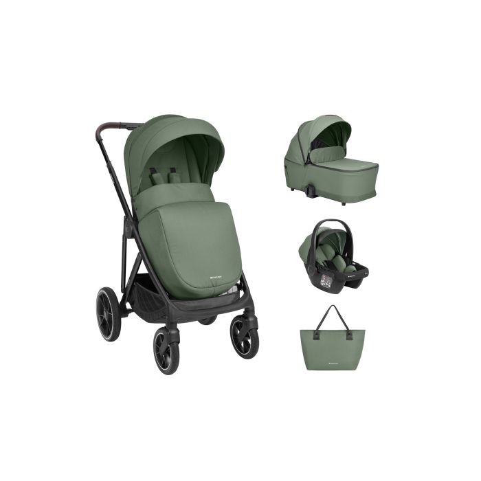 Carrito 3 en 1 Kikkaboo Chiara Verde Militar para Bebés