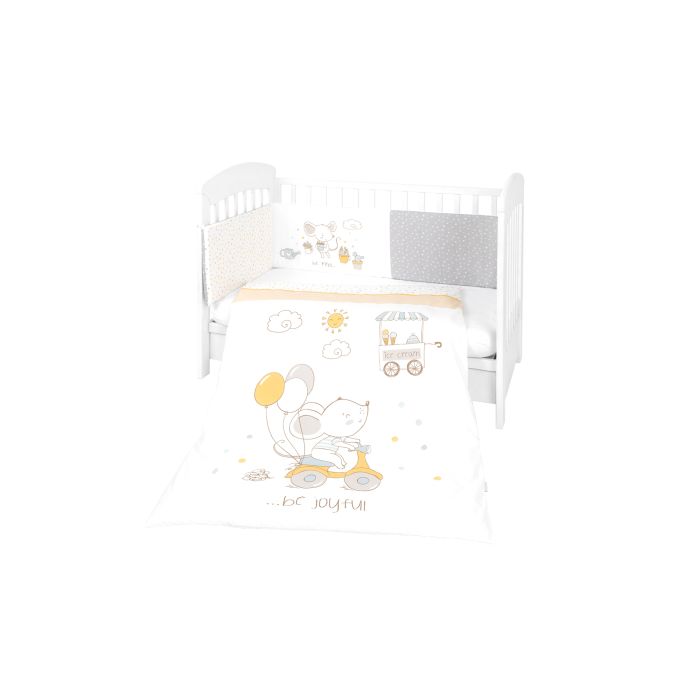 Juego de cama 2 piezas Kikkaboo Joyful Mice para bebé