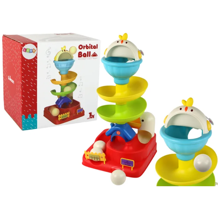 Juguete Sensorial Deslizante de Huevos con Gallina