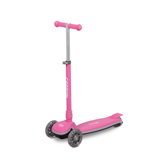 Scooter Carbon Rosa Toyz - Patinete Infantil con Luces