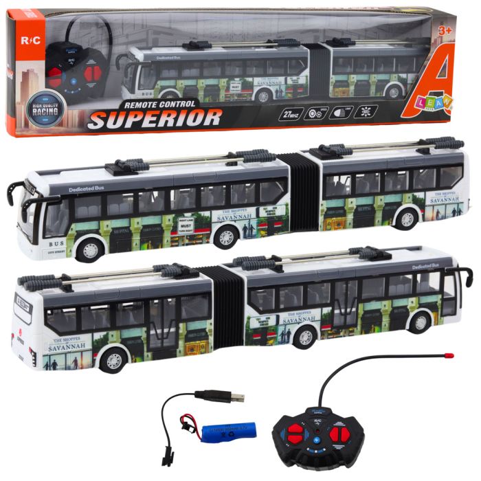 Autobús Trolebús Control Remoto con Luces
