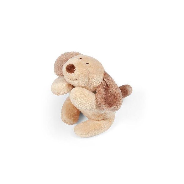 Peluche calentador de agua Babyono Cherry Stone con diseño de perrito.