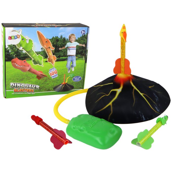 Juego de Lanzador de Cohetes de Dinosaurios Volcano