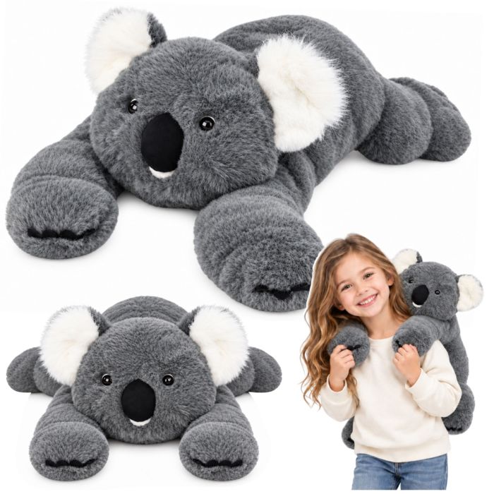 Peluche koala gris de Lean toys con brazos largos para abrazar.