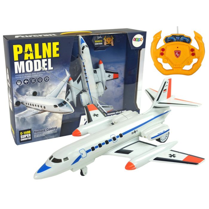 Avión de pasajeros radio control Pilot 40 MHz de Lean toys, listo para volar.