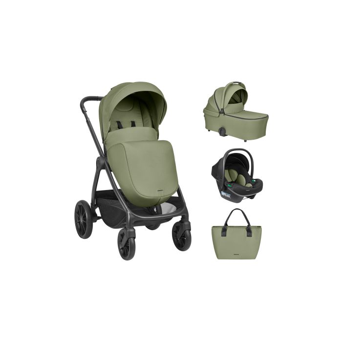Carrito de Bebé 3en1 Verde Militar Kikkaboo Modena
