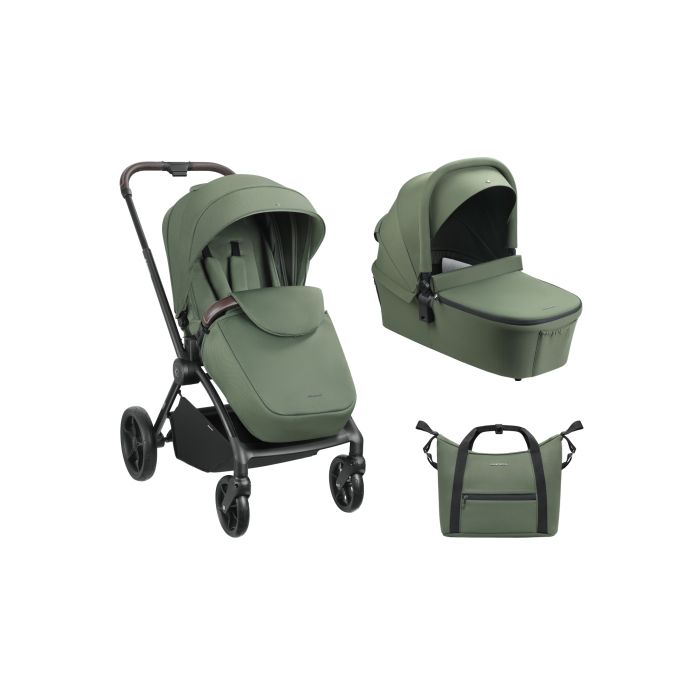 Carrito de bebé 2en1 Kikkaboo Kara Verde Militar