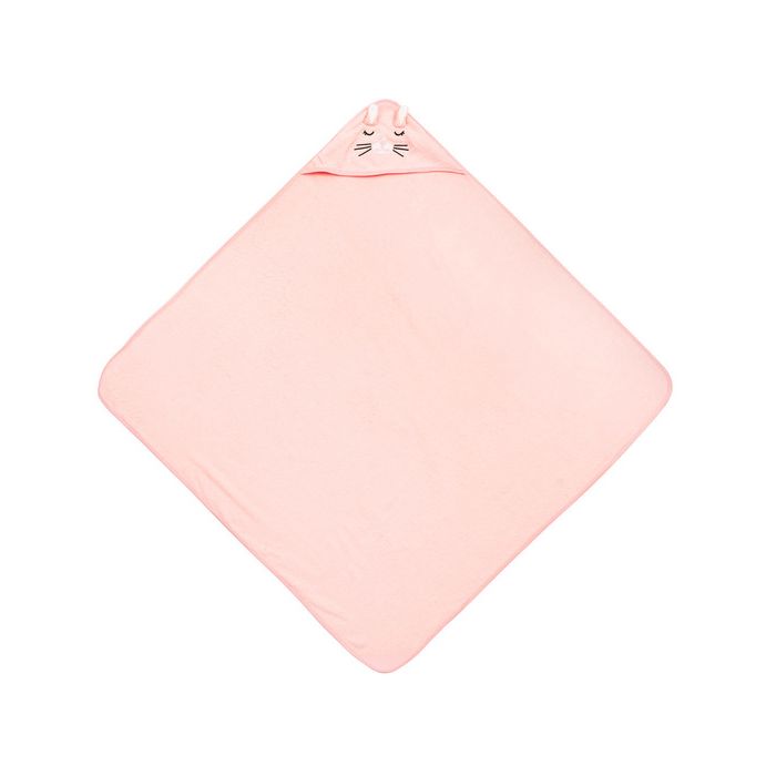 Capa de baño Sensillo con diseño de conejo rosa 100x100