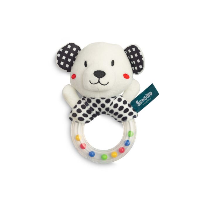 Sonajero BLACK&WHITE RATTLE BEAR Sensillo para bebés