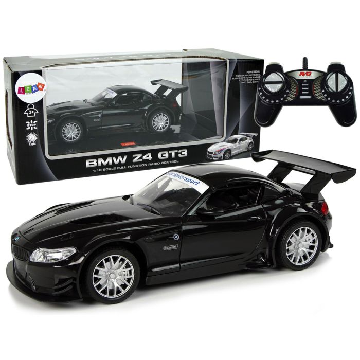 Coche Deportivo R/C 1:18 BMW Z4 GT3 Negro 2.4 G con Luces