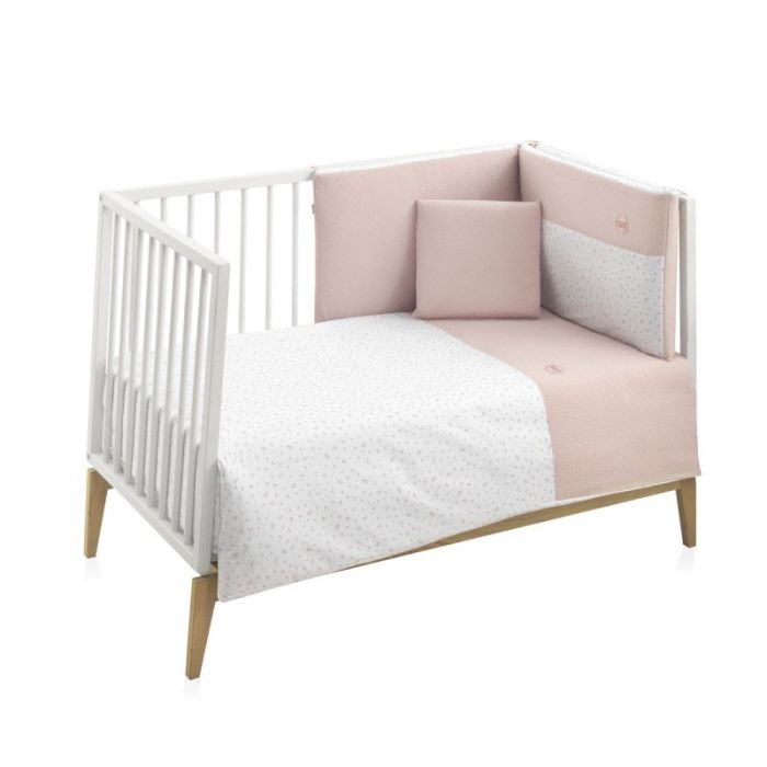 Jgo 2 Pcs.f.nordica Cuna 70 Plumeti Rosa 110x170x3 Cm - Cambrass