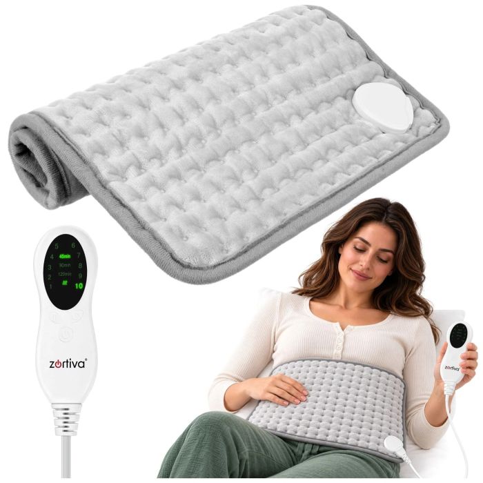 Almohada eléctrica calefactora Zortiva de 40 x 30 cm