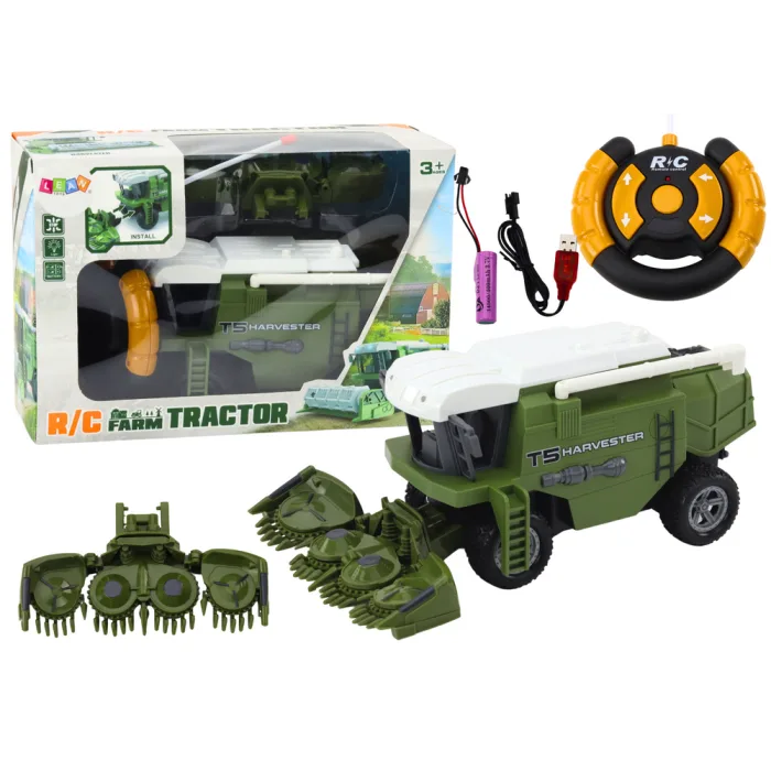 Cosechadora Agrícola RC Control Remoto Verde