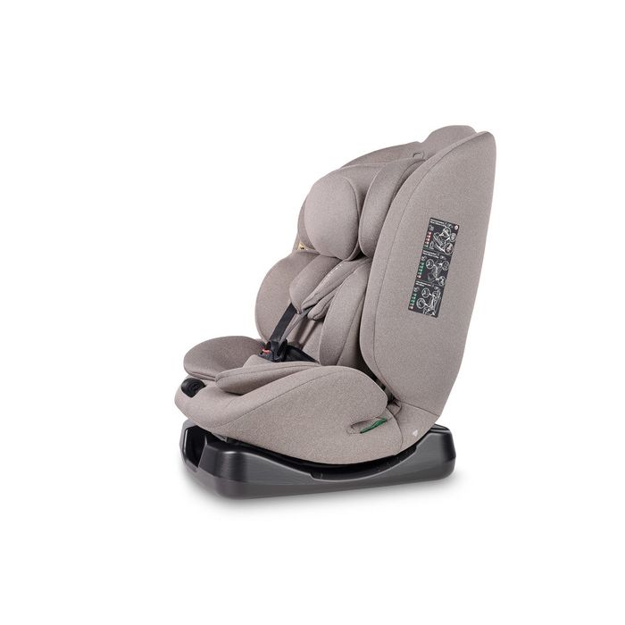 Silla de coche Caretero Mundi i-Size beige vista frontal y central
