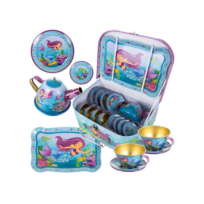 Juego de té sirena Iso trade para niños - Set de 9 piezas