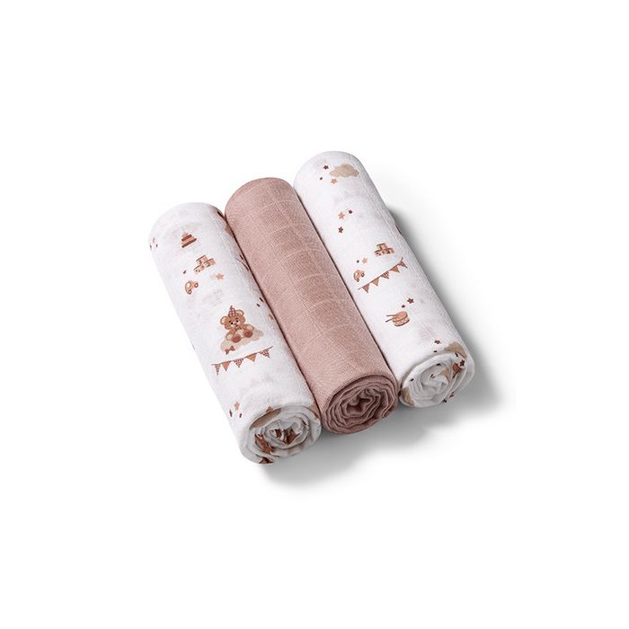 Pañales de Bambú Babyono, 3 Piezas, Suaves y Ecológicos
