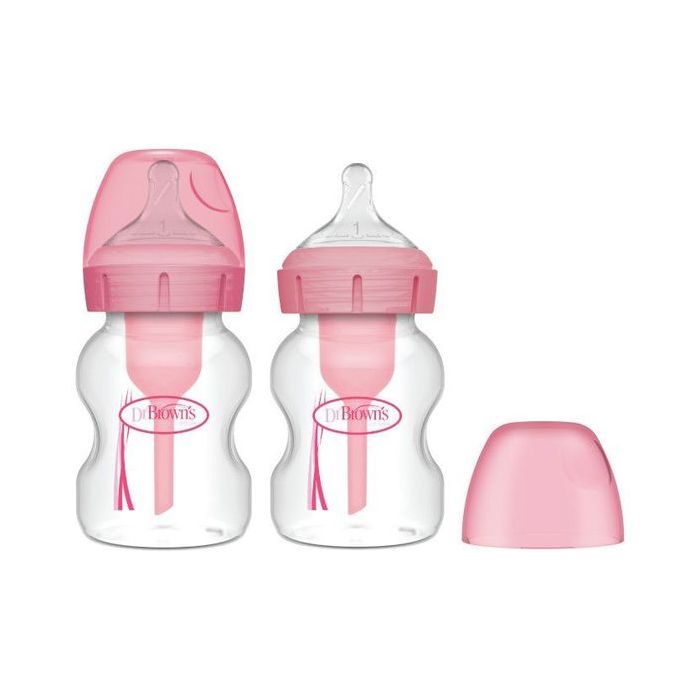 Biberón Dr brown`s Options+ 150ml Rosa 2-Pack