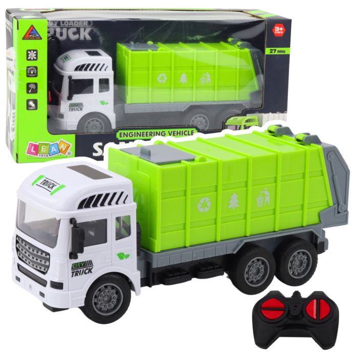 Camión de Basura Control Remoto Verde Claro 1:24