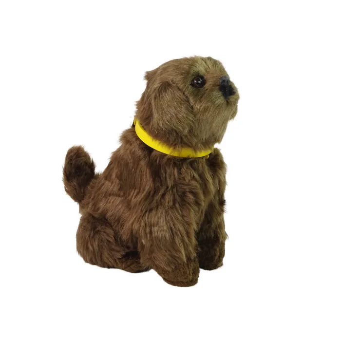 Perro de peluche interactivo con funciones educativas