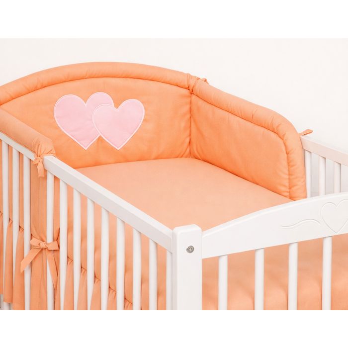 Protector de Cuna My Sweet Baby Universal - Corazón Melocotón