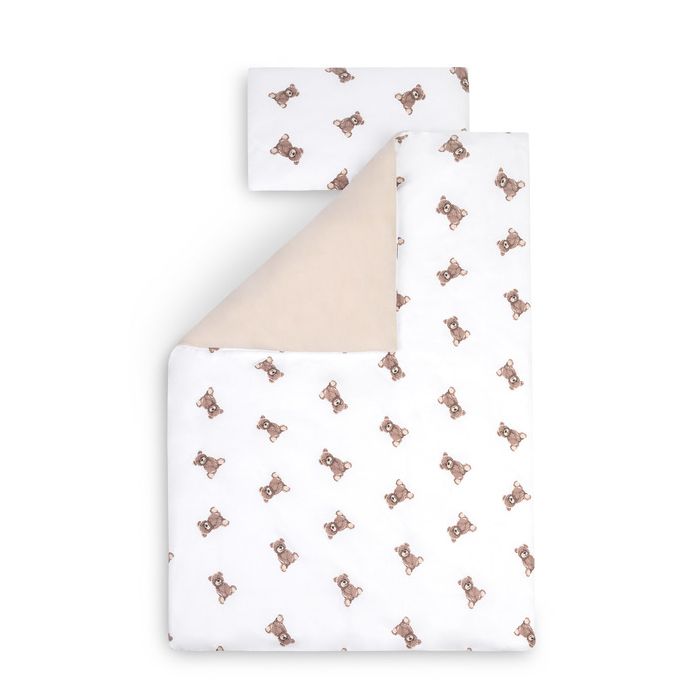Juego de sábanas Sensillo en color beige con diseño tierno