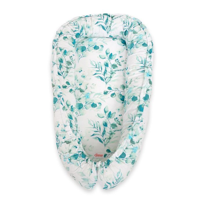 Baby Nest Double-sided Premium Cocoon For Infants Bobono- Eucaliptus Mint