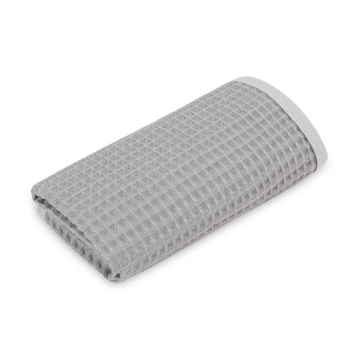 Toalla infantil de mano Sensillo waffle gris 30x50 cm con gancho, vista extendida