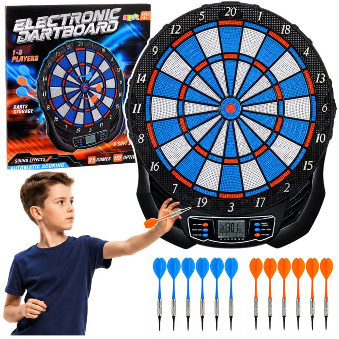 Diana Electrónica LCD 25 Juegos 176 Variantes Dardos