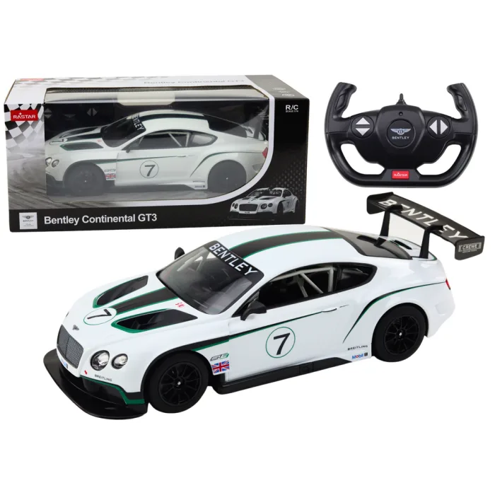Coche Deportivo RC 1:14 Bentley Continental GT3 Blanco