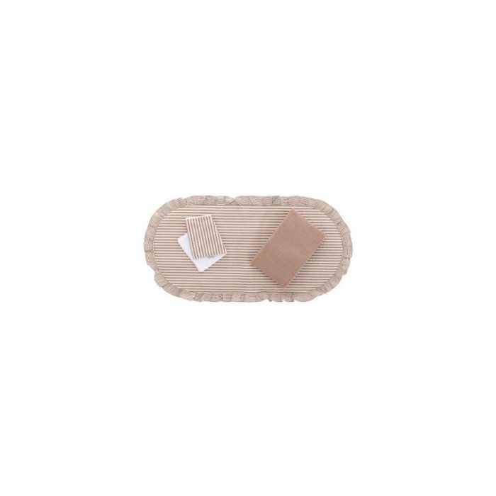 Pack Colcha Capazo Derby Beige 35x75x1 Cm - Cambrass