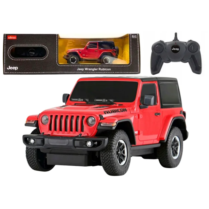 Coche RC JEEP Wrangler JL Rubicon Rojo 1:24