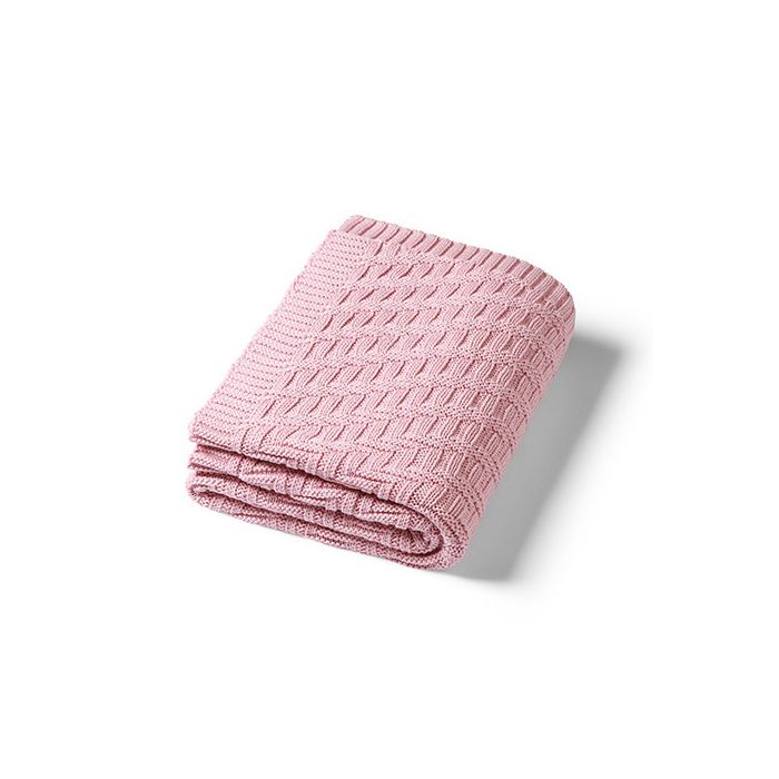 Manta de Algodón Orgánico Rosa Babyono para Bebés