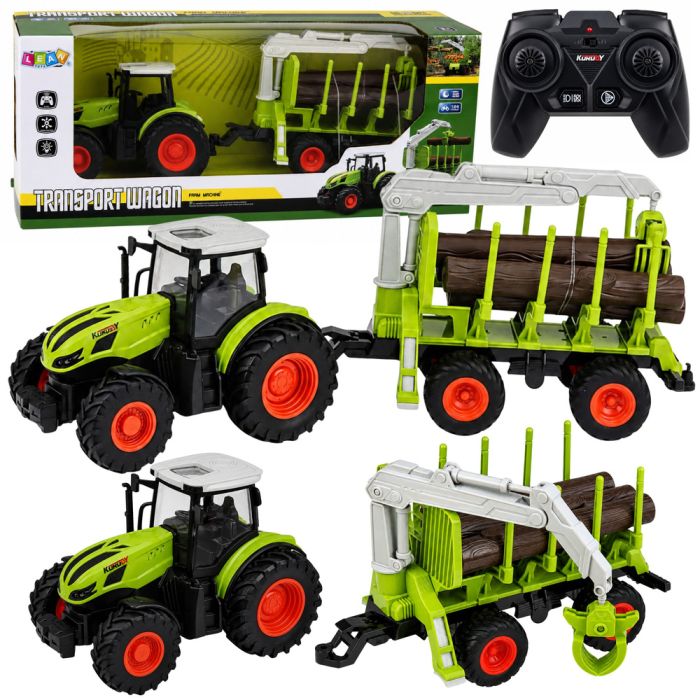 Tractor remolque forestal RC con funciones de control remoto
