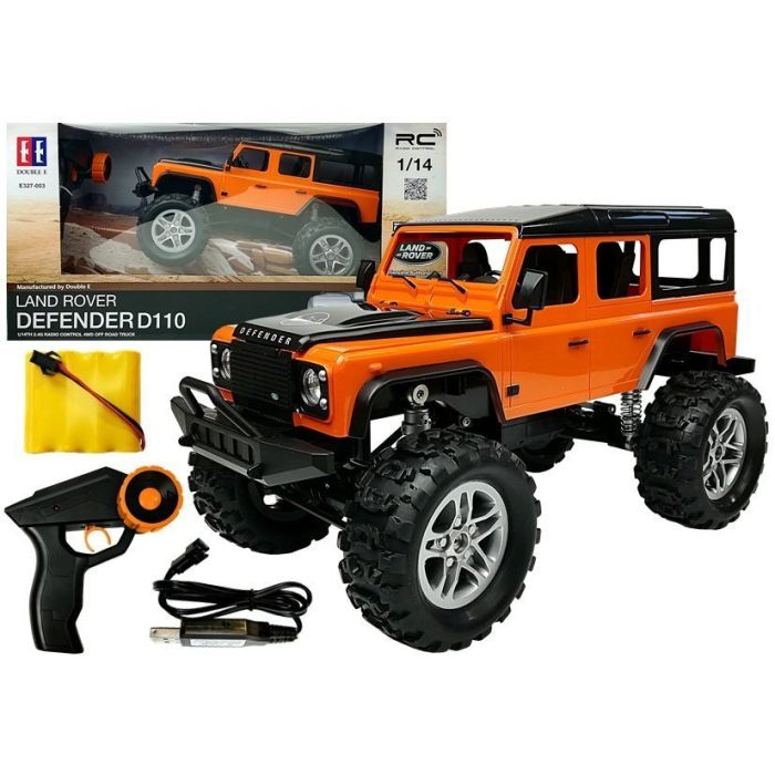 Coche Teledirigido Land Rover Defender Naranja 1:14