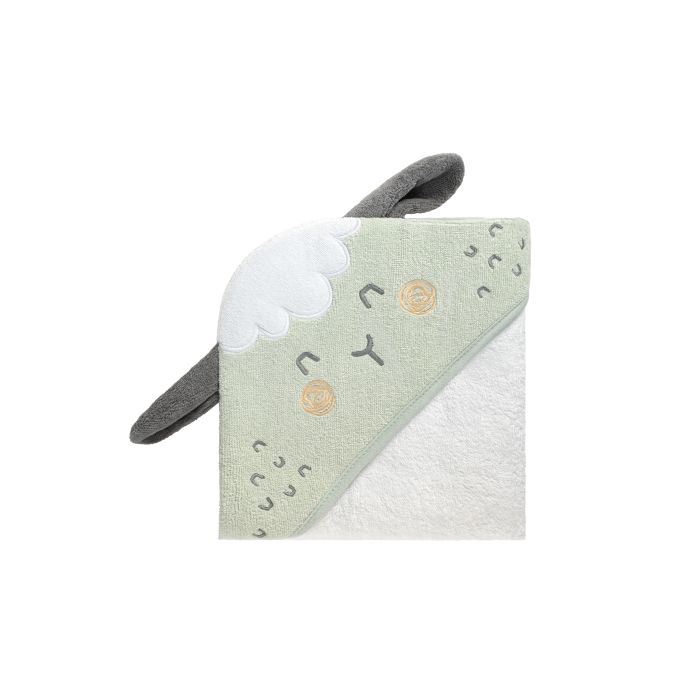 Toalla con capucha Kikkaboo Sleepy Sheep 90x90 cm